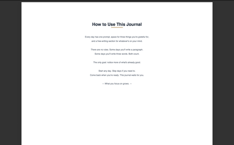 90-Day Gratitude Journal — Digital Daily Gratitude Prompts, Morning Intentions & Evening Reflections
