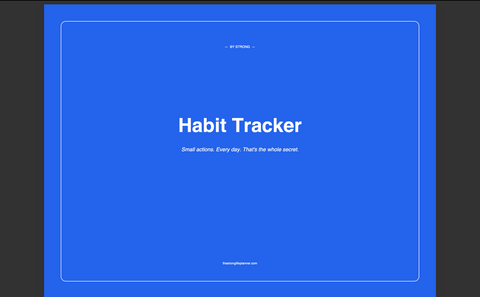 Habit Tracker — Digital Daily & Monthly Habit Tracking with Streaks, Reviews & Reflection