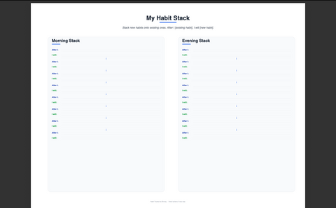 Habit Tracker — Digital Daily & Monthly Habit Tracking with Streaks, Reviews & Reflection