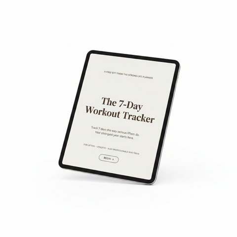 The 7-Day Workout Tracker — Free Digital Planner for iPad