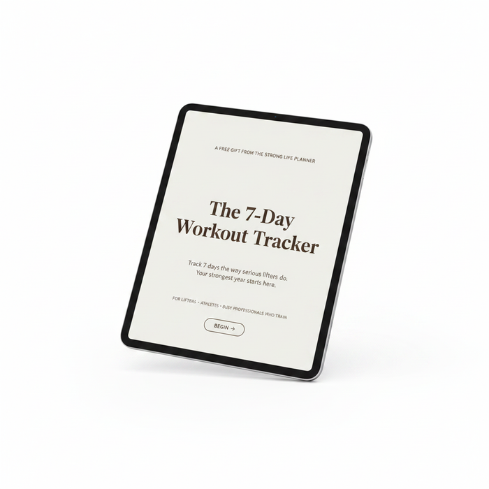The 7-Day Workout Tracker — Free Digital Planner for iPad